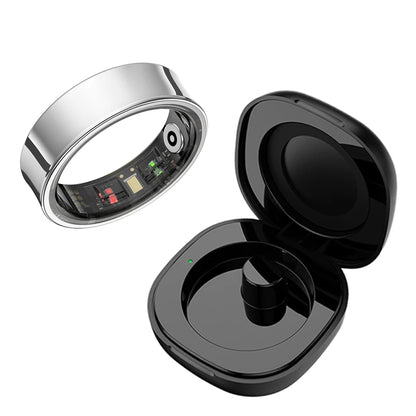 New Smart Ring R09 Health Monitor Multi Sport Mode Skin Temperature Measurement 5ATM Waterproof Smart Ring with Charging Case