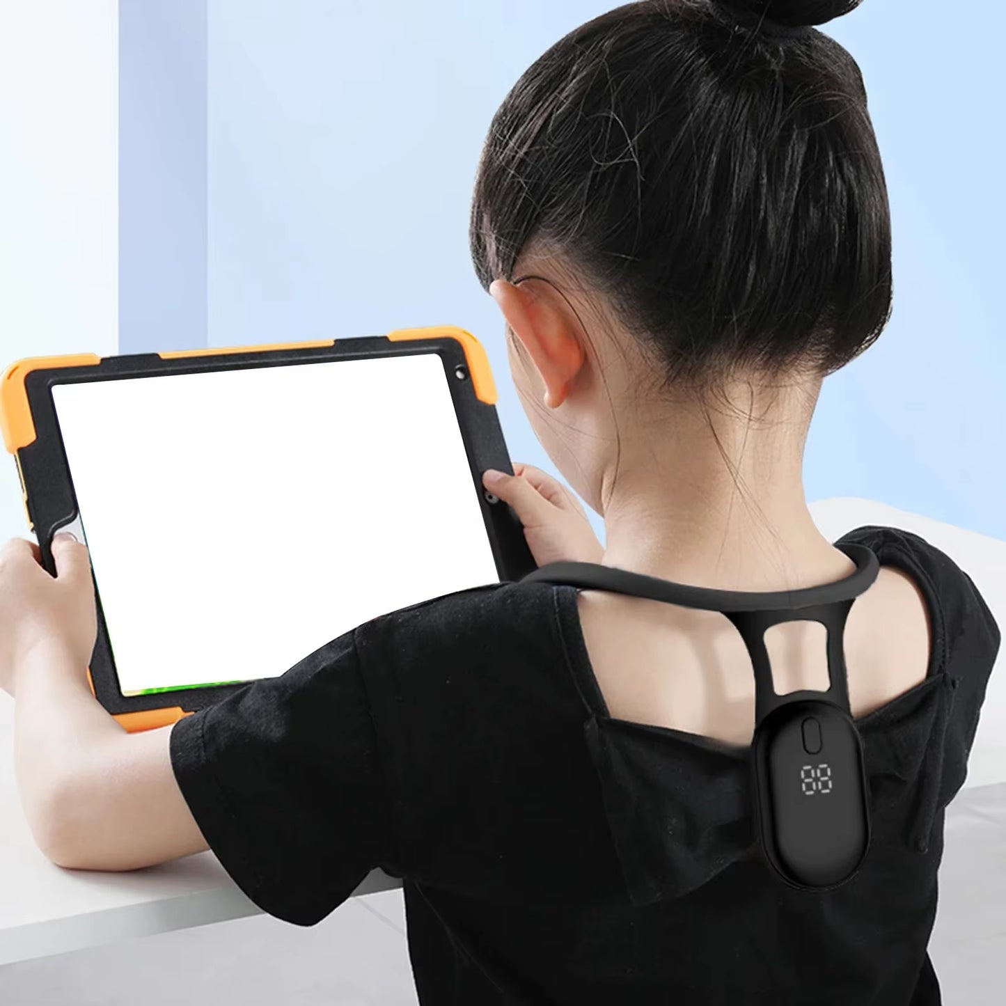 Smart Posture Corrector Miicro Vibration Posture Training Reminder Sensor Back Posture Neck Hump Corrector for Adult Kids